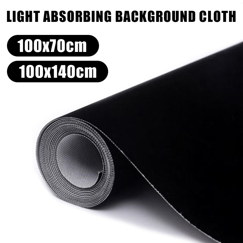 Photography Lighting Setup - 写真撮影用黒背景布、写真スタジオ用光吸収布、無反射折りたたみ式アートウォールスクリーン、写真撮影用小道具