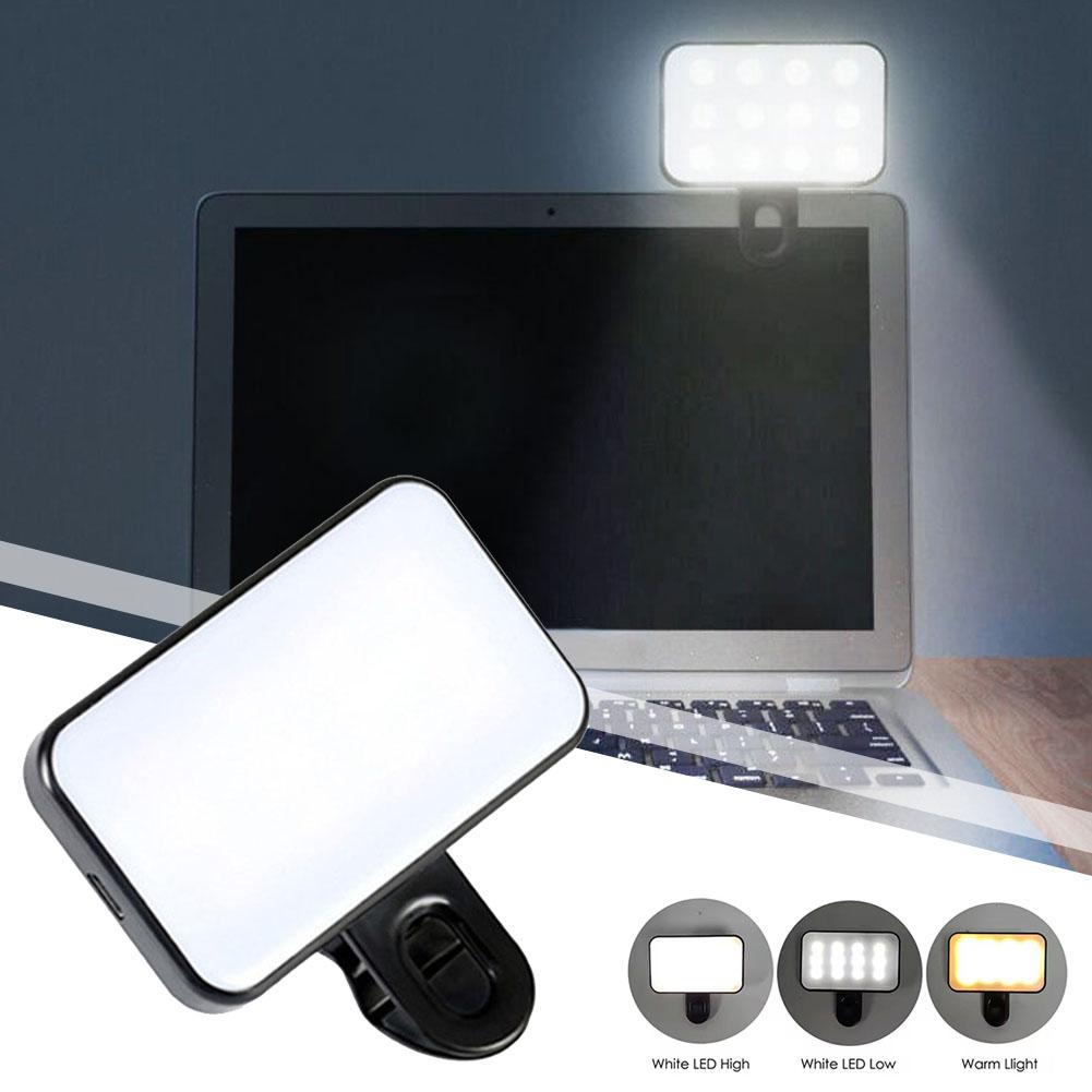 Photography Lighting Studio - iPhone、iPad、携帯電話、ノートパソコン用ポケットLEDセルフィーライト、クリップ式フラッシュ、ビデオ撮影用リングライト、写真撮影用ランプ