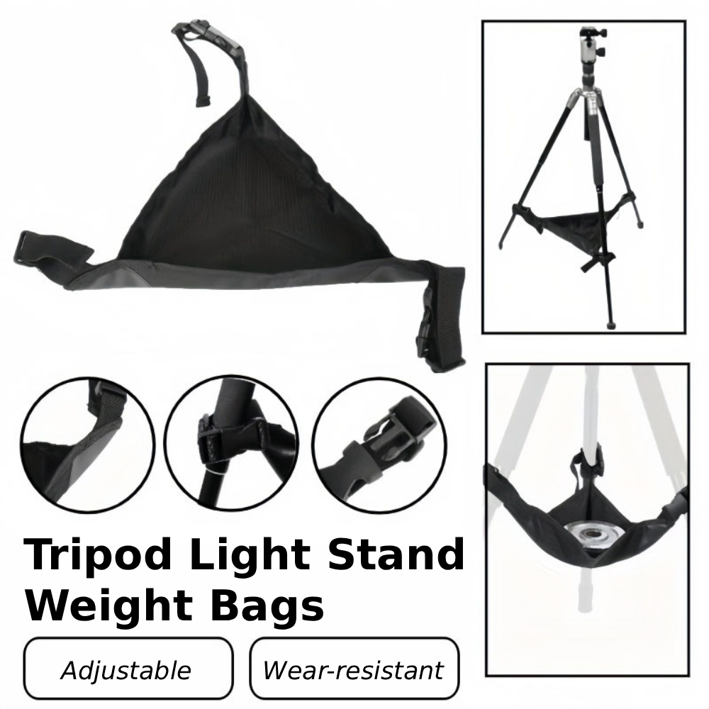 Light Stand Sandbag - 三脚用ヘビーデューティ石バッグ写真撮影の光スタンドバランス土嚢とクイックリリースバックルフォトスタジオアクセサリー