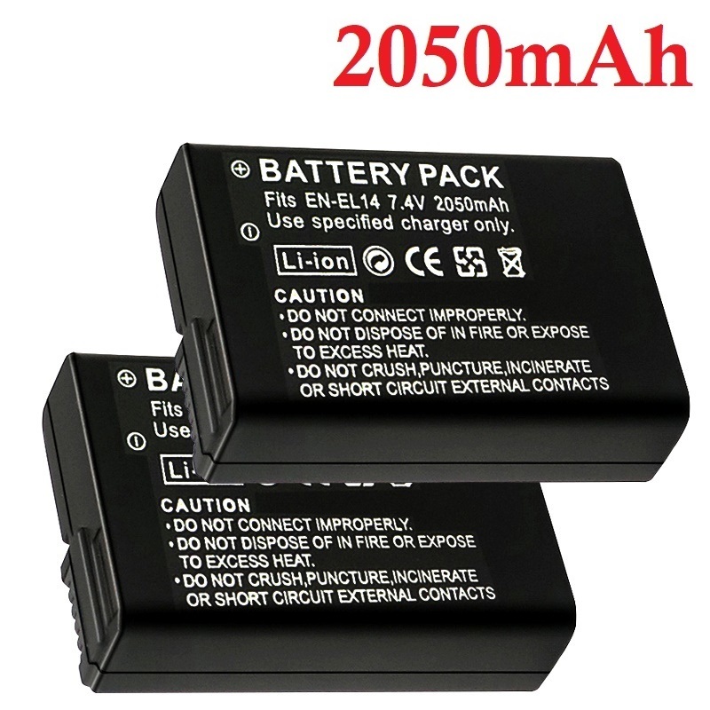 Nikon Camera D3500 - 2050mah EN-EL14a EL14 カメラバッテリー EN-EL14 ニコン