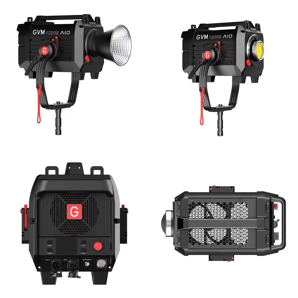 Photography Lighting For Studio - GVM SD1200B AIO 1200W 撮影用COB二色点光源LED COBビデオデイライトスポットライト