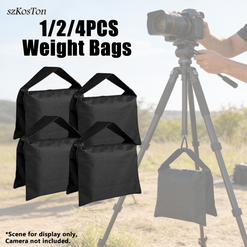 Light Stand Sandbag - 1個/2個/4個入りサンドバッグ、写真撮影機材用ウェイトバッグ、ビデオスタジオスタンド用ヘビーデューティーサドルバッグ、背景スタンド三脚用