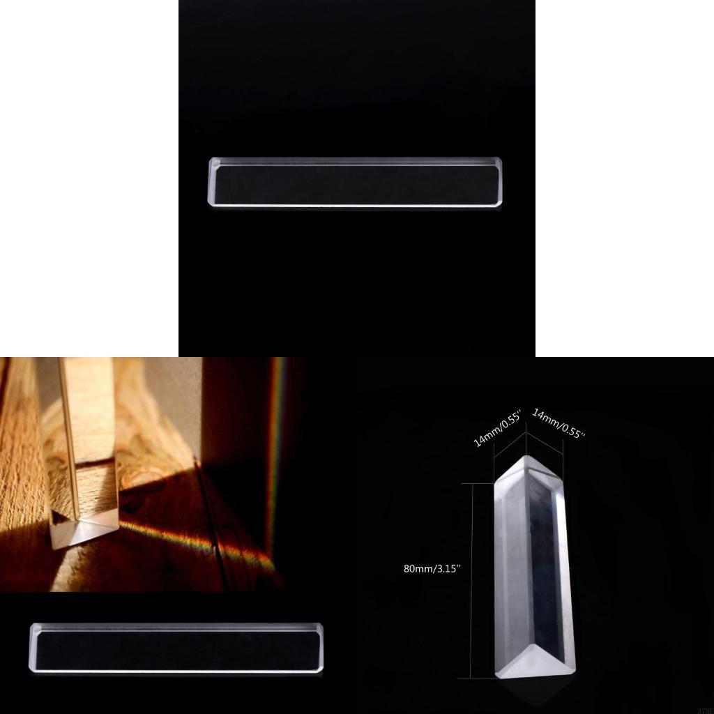 Photography Lighting Triangle - 37ME 三角プリズム光学ガラスクリスタルレインボーメーカー写真科学実験物理学教育光スペクトル