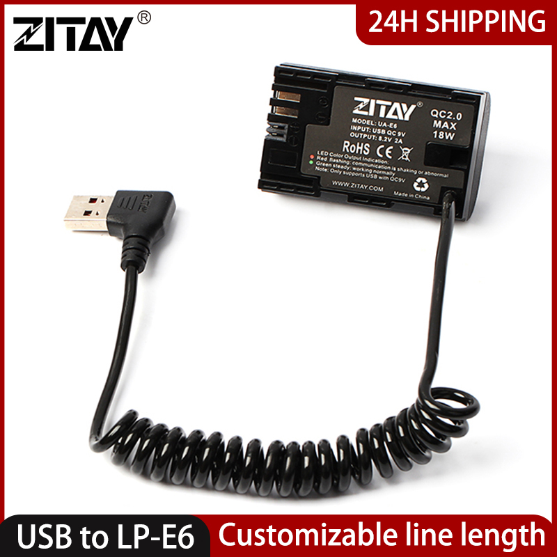 Photography Lighting For Dummies - ZITAY USB to LP-E6 カメラダミーバッテリー Canon