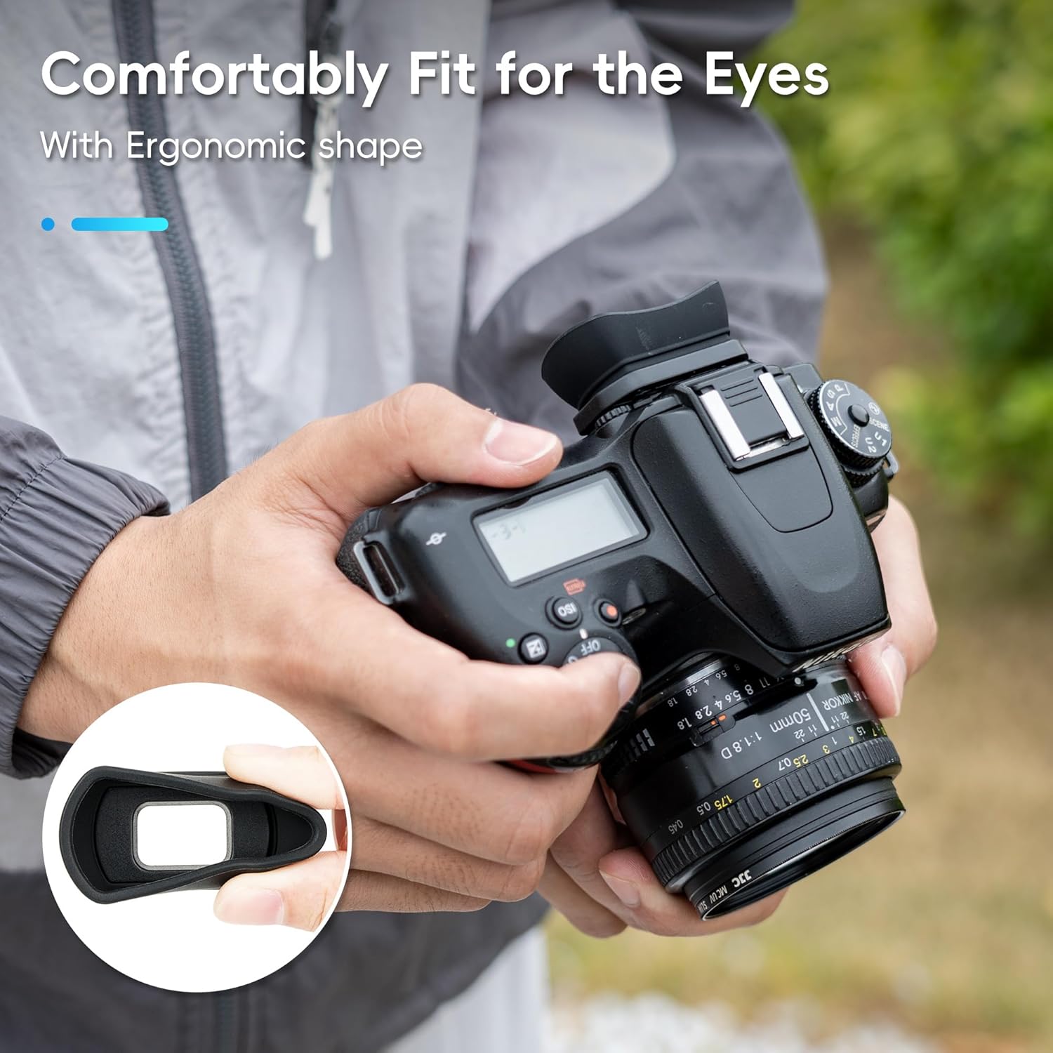 カメラeyecup接眼レンズビューファインダーforNiko - Nikon Camera D3500 のレビューと価格