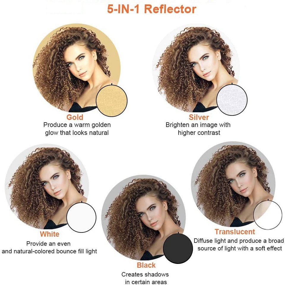 ポータブル折りたたみ式光ディフューザー,写真用ラウンドリフレ - Photography Lighting Diffuser のレビューと価格