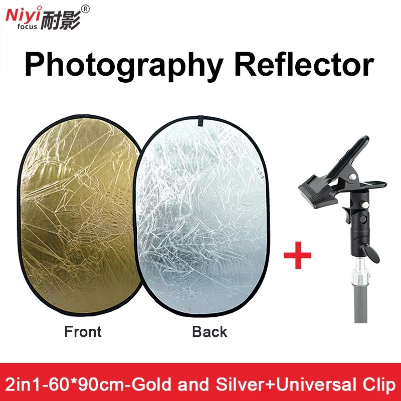 2in1 ラウンドポータブルリフレクター 30cm 60cm - Photography Lighting Diffuser のレビューと価格