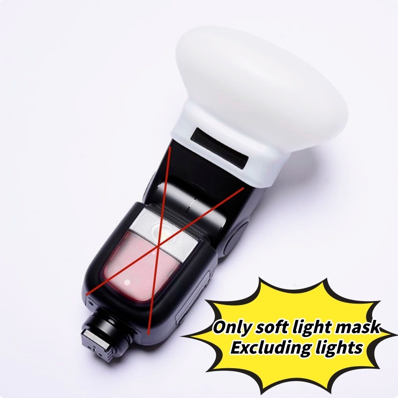 1Pc ディフューザー バウンス ドーム ソフト シリコン  - Photography Lighting Diffuser のレビューと価格