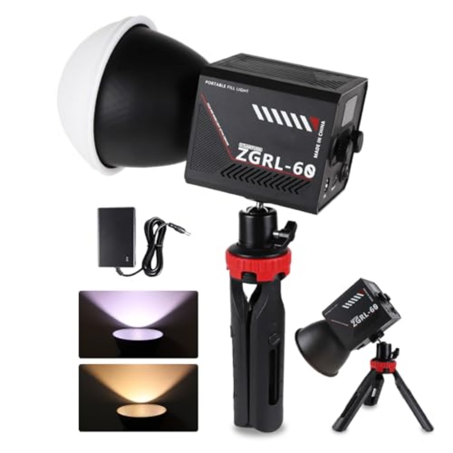 60W COB LED ビデオライト ハンドヘルド ポータブ - Photography Lighting For Studio のレビューと価格