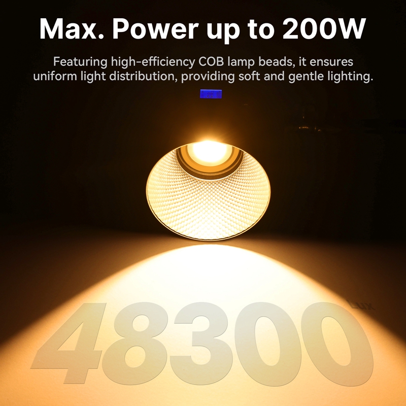 Ulanzi VL-200Bi 200W バイカラーCOBビ - Photography Lighting Home のレビューと価格
