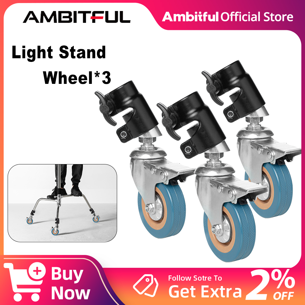 AMBITFUL 3 個 C スタンドスイベルキャスター金属 - Photography Lighting Setup のレビューと価格