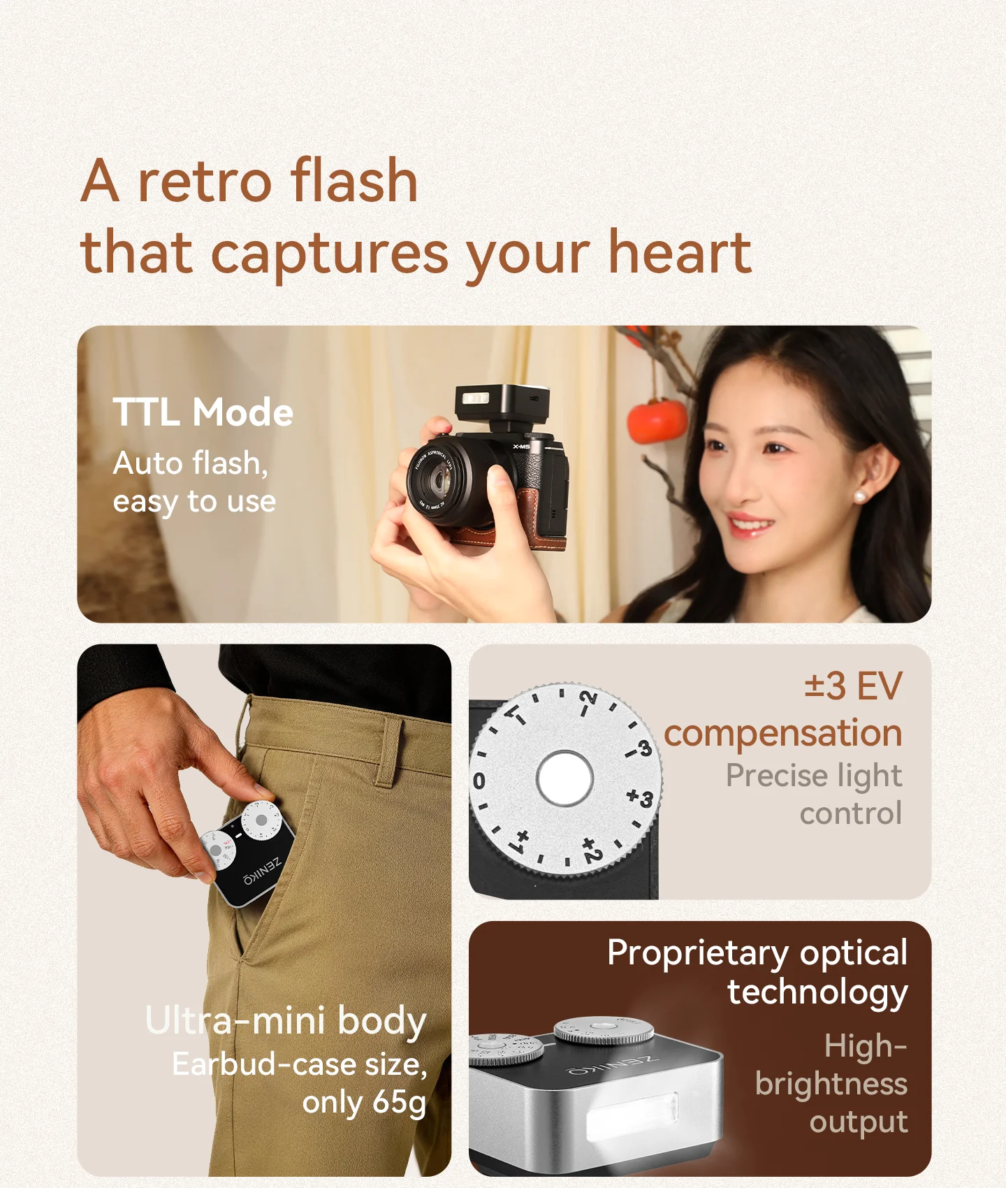 ZENIKO ZT12 コンパクトレトロ TTL スピードラ - Photography Lighting Brand のレビューと価格