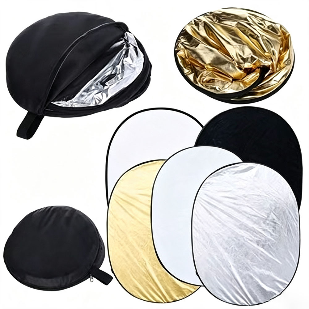 ポータブル 5 in 1 折りたたみ式写真撮影用リフレクター - Photography Lighting Diffuser のレビューと価格