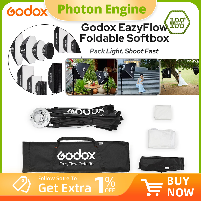 Godox EazyFlowシリーズ折りたたみ式ソフトボック - Photography Lighting Setup のレビューと価格