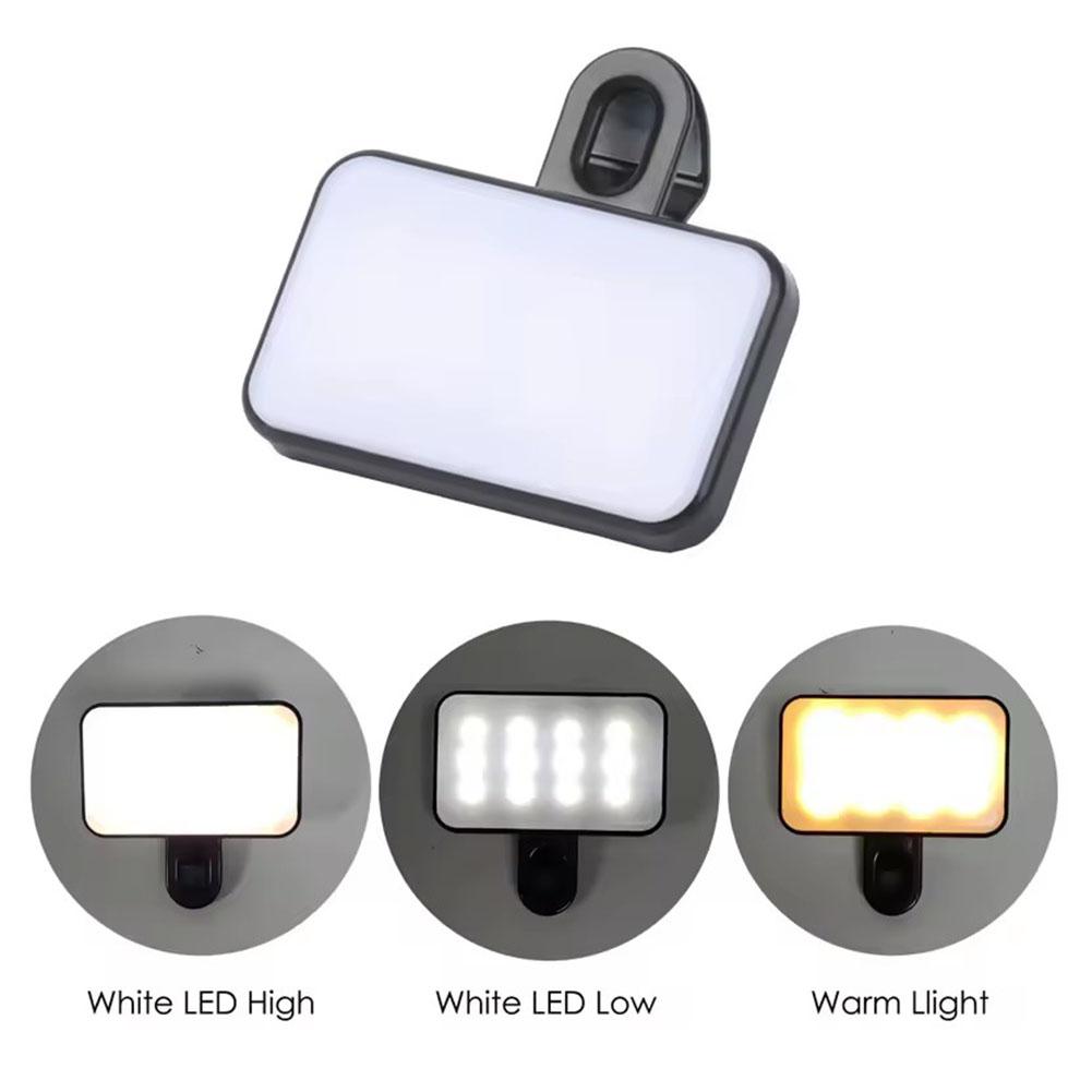 ミニ LED セルフィーライト 3 色モード調整可能な明るさ - Photography Lighting Studio のレビューと価格